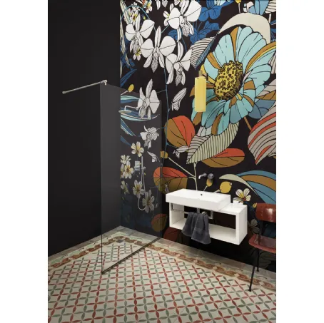 Carta da parati floreale dai colori vivaci Carioca di London Art