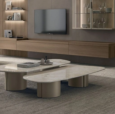 Tavolino Nemo con top in gres di Tomasella