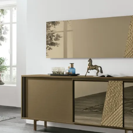 Specchiera in vetro curvato Bronzo Iside di Target Point