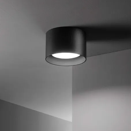 Lampada plafoniera Spike in alluminio di Ideal Lux