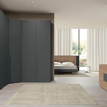 Armadio Vitalyty Concreta Angolo Grigio AS03 di Colombini Casa
