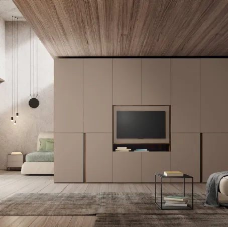 Armadio Vitalyty Cutting con Porta Tv di Colombini Casa