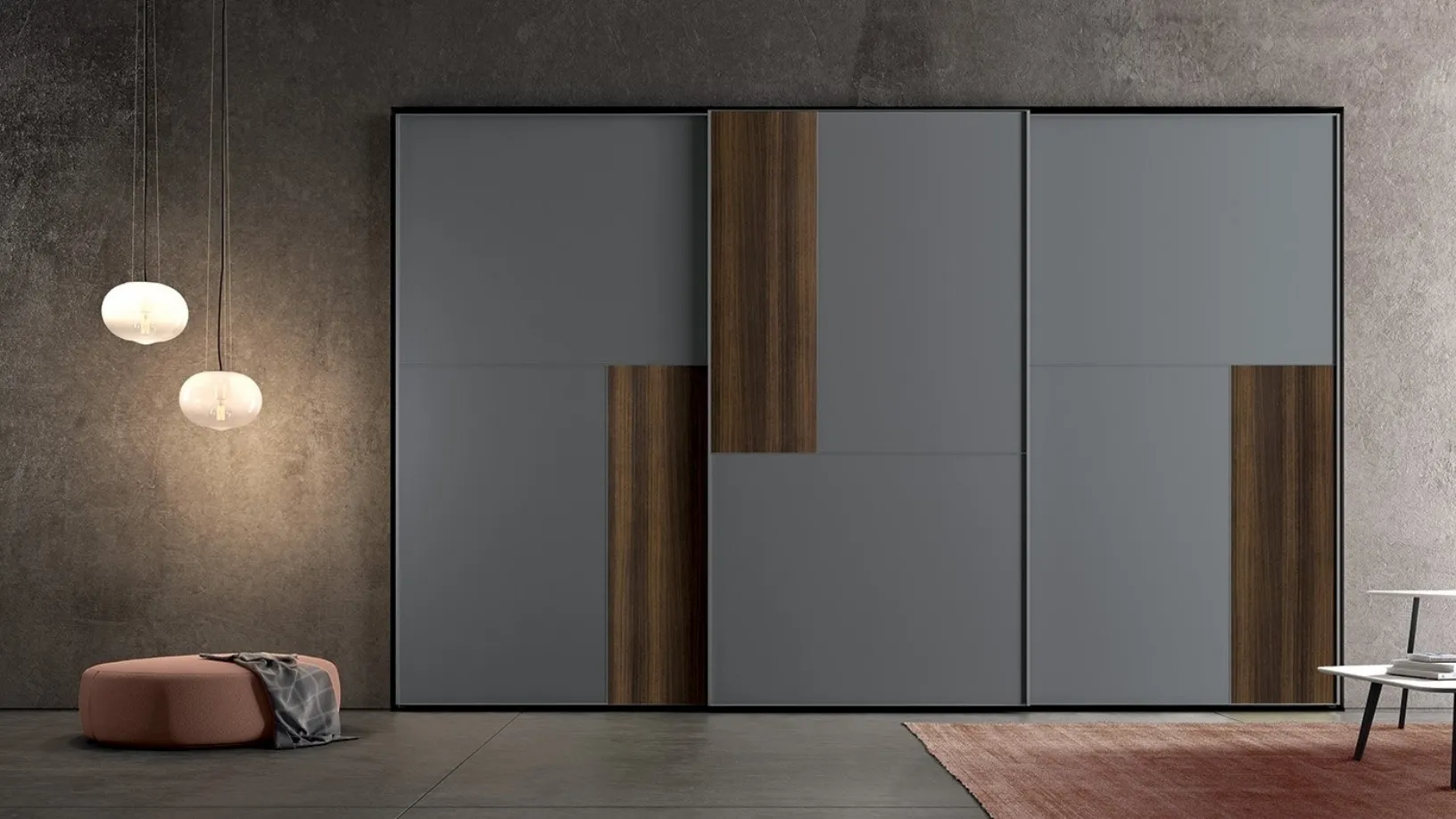 Armadio Vitalyty Mosaico Grigio di Colombini Casa