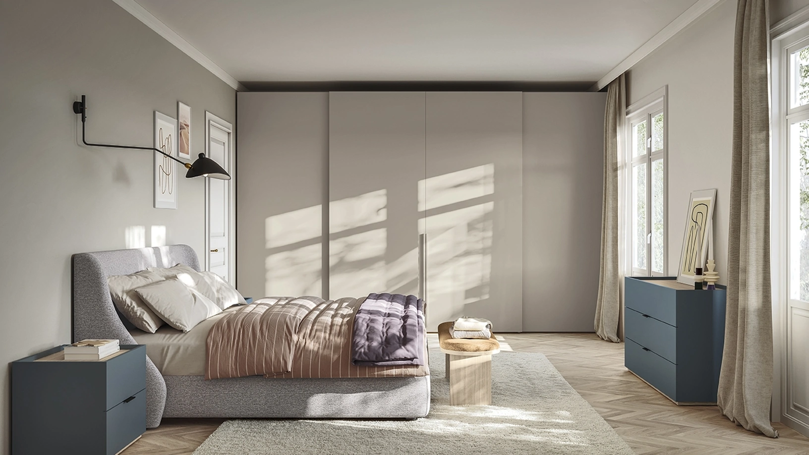 Armadio Concreta N22 Scorrevole di Colombini Casa