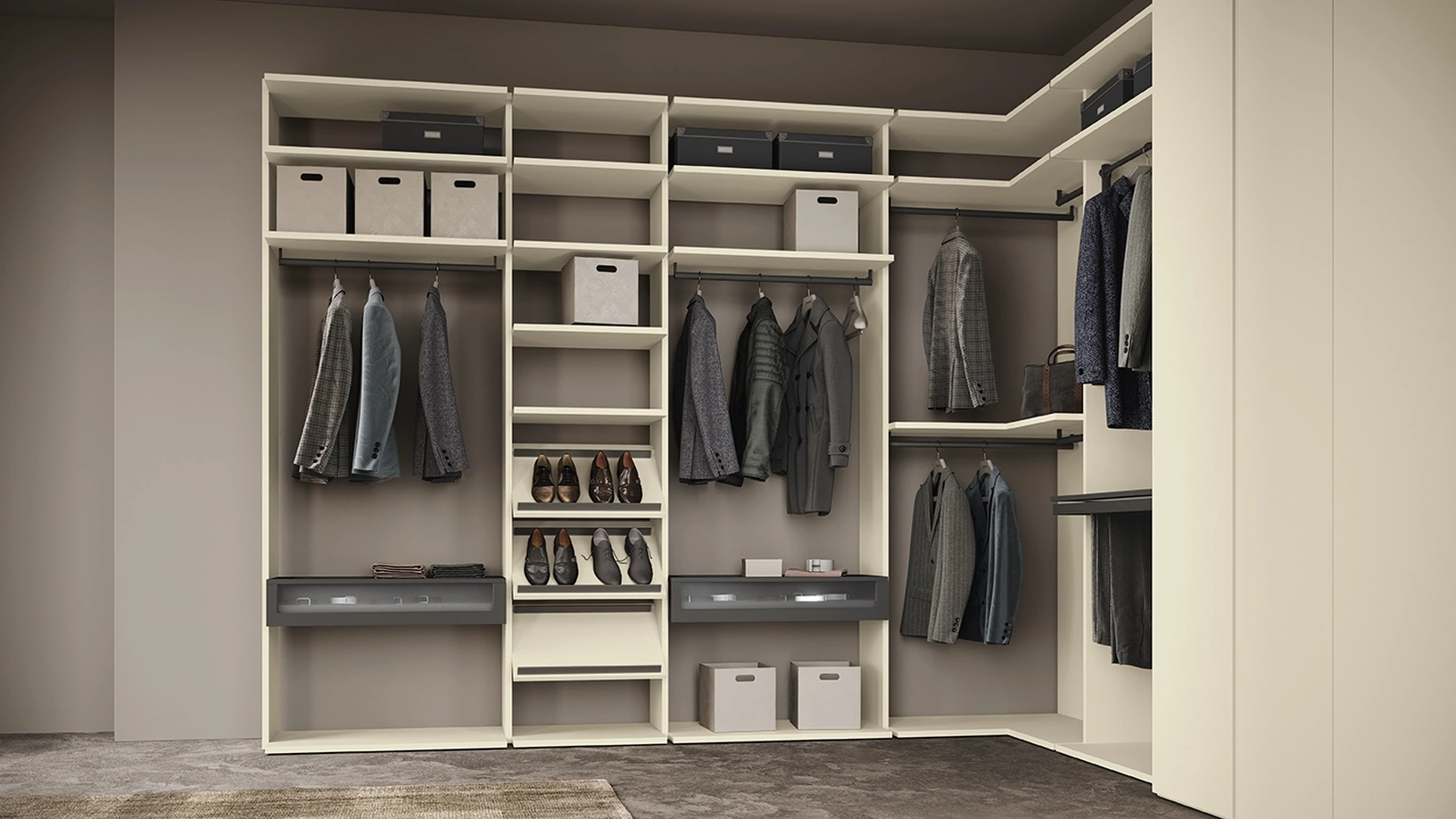 Cabina Armadio Flexo Golf Utility di Colombini Casa