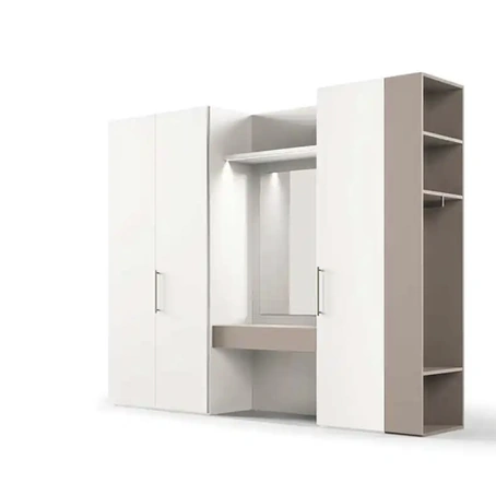Armadio con ante battenti Utility Libeccio U452 di Moretti Compact Giorno Notte