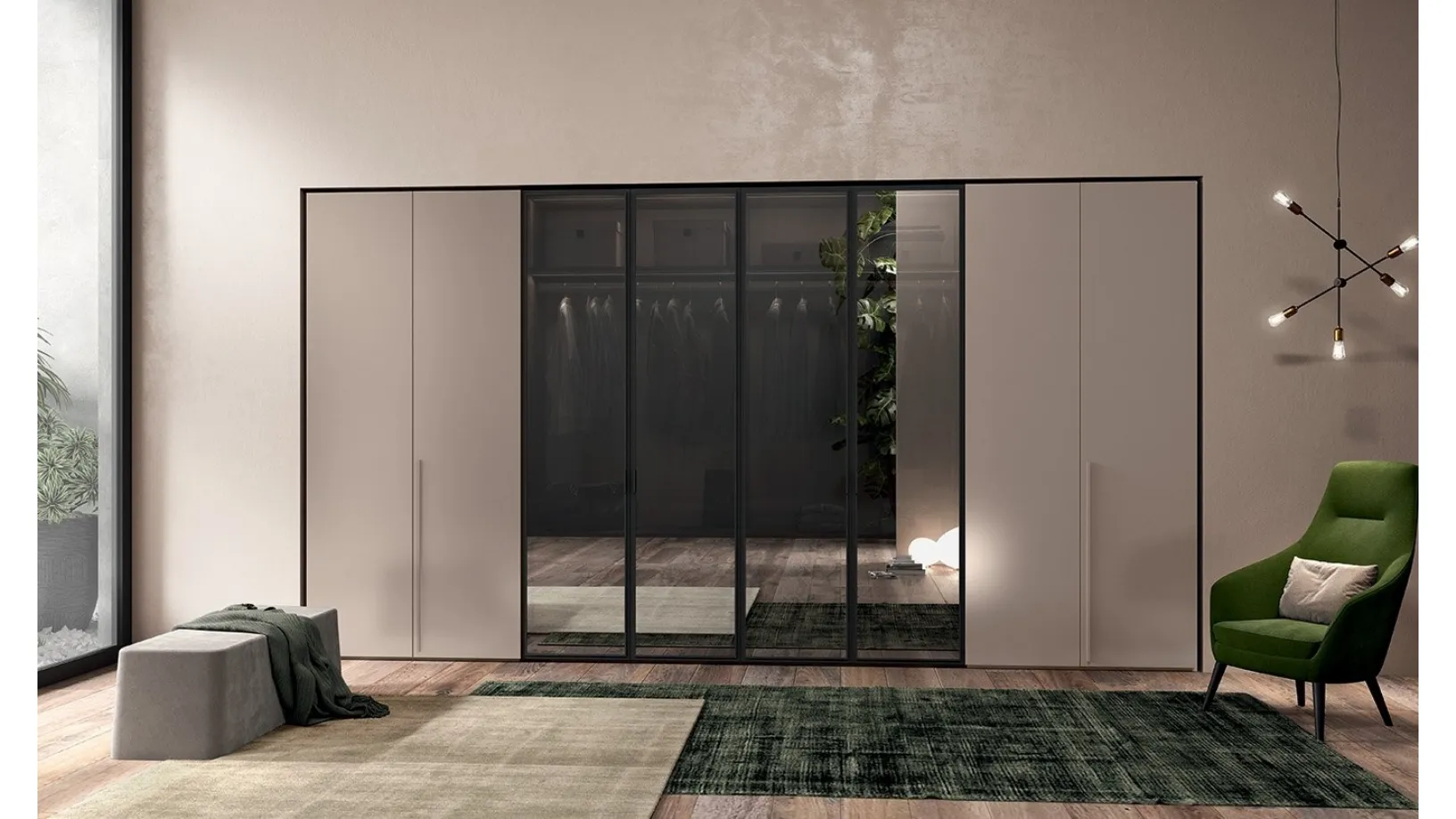 Armadio Vitalyty Solid e Sunrise di Colombini Casa