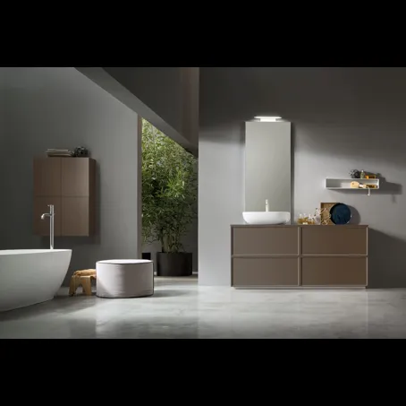 Mobile da Bagno a terra Vanity 13 in laccato opaco di Arcom