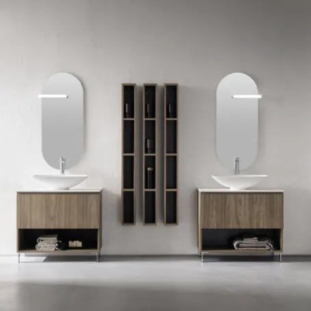 Mobile Bagno da appoggio in nobilitato effetto legno B-GO BG024 di Compab