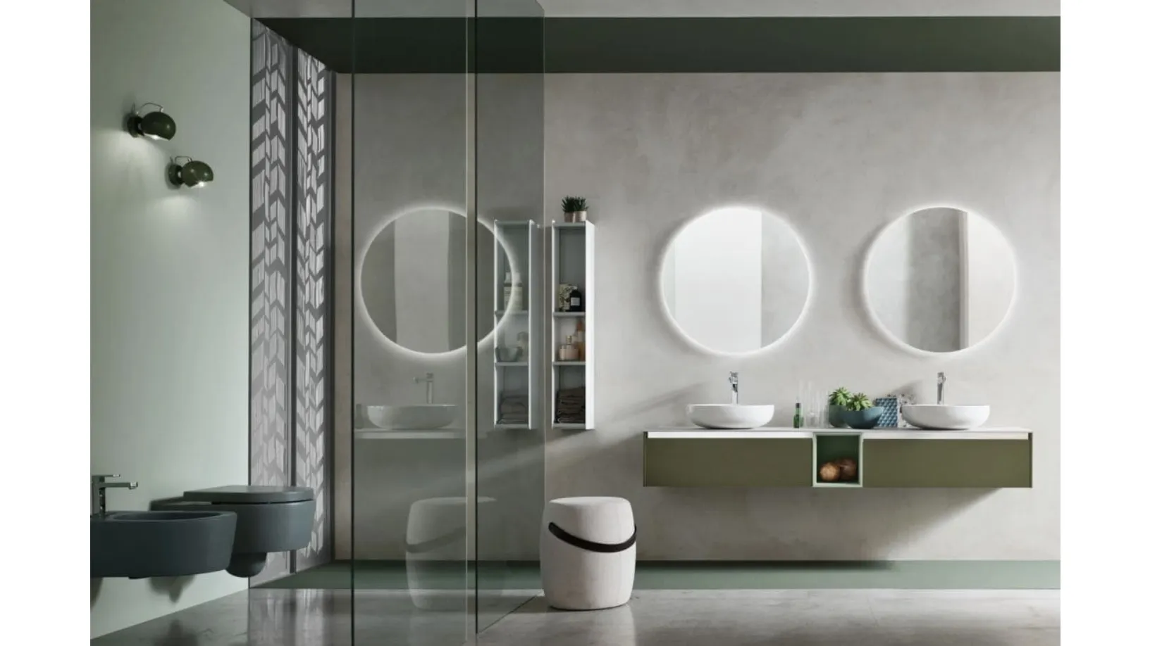 Mobile da Bagno sospeso E-Gò nodo step 01 di Arcom