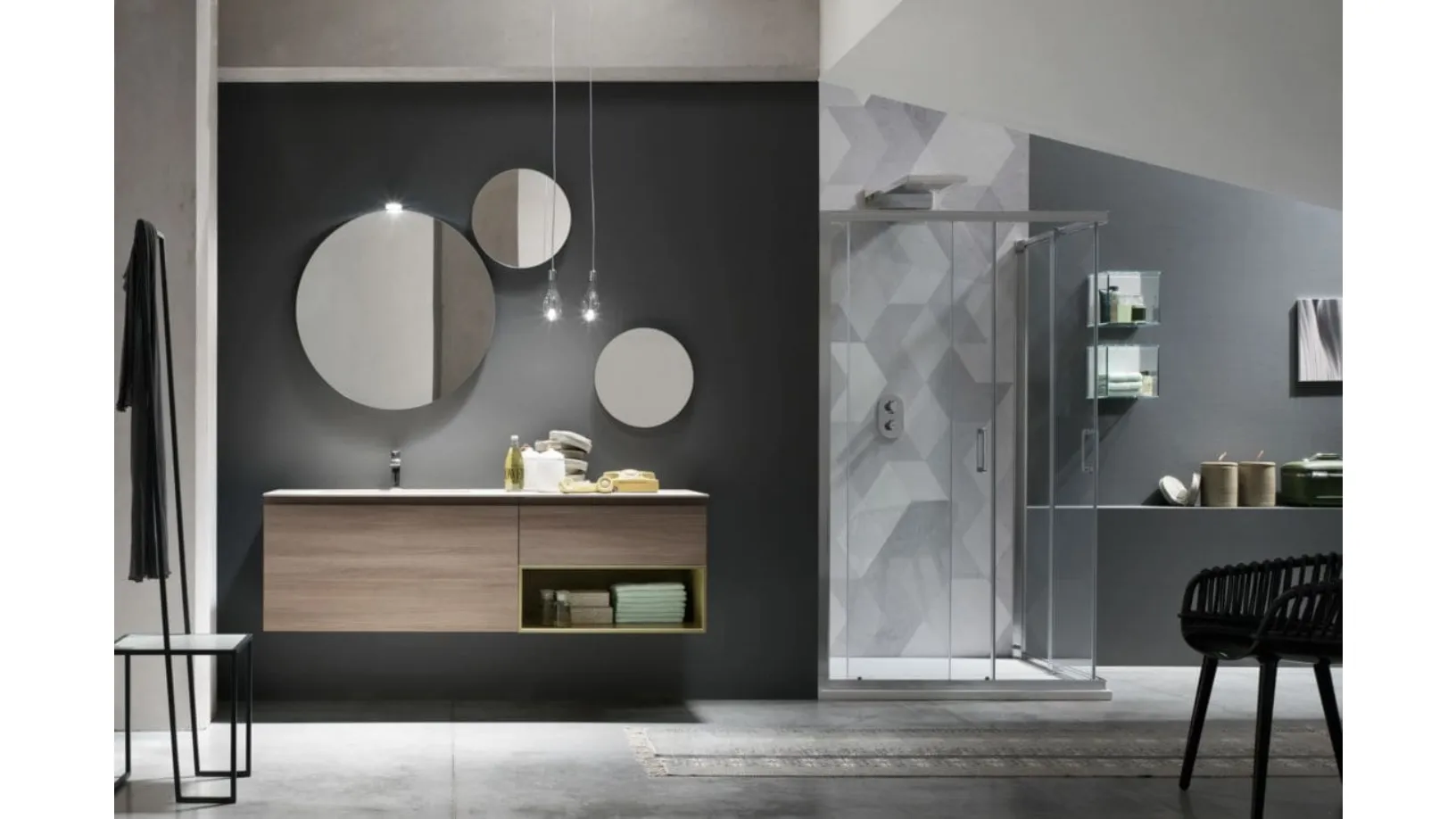 Mobile da Bagno con vano a giorno E-ly J 01 di Arcom