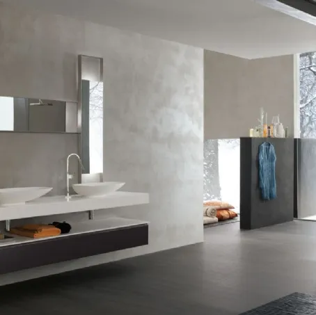 Mobile da Bagno sospeso laccato opaco Goya 29 di Arcom