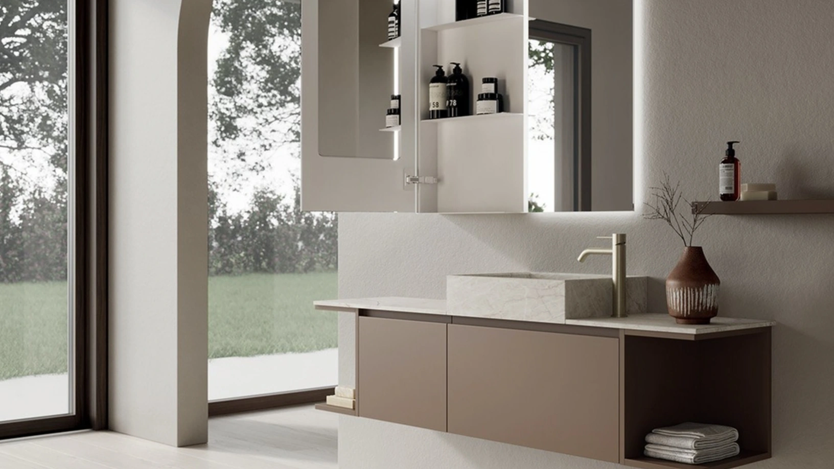 Mobile da Bagno sospeso INK NK006 di Compab