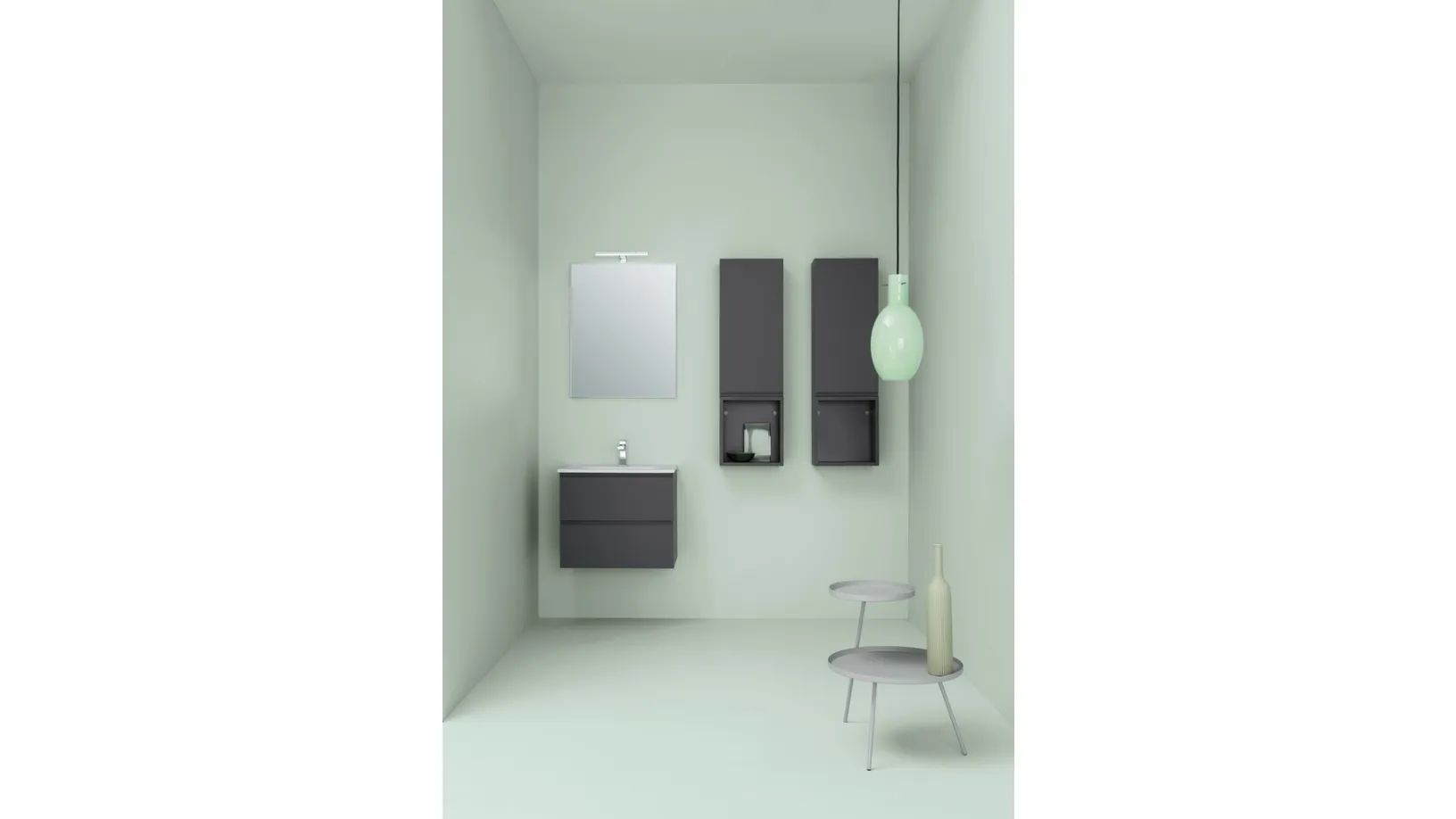 Mobile da Bagno in laccato opaco UPDATE UP001 di Compab
