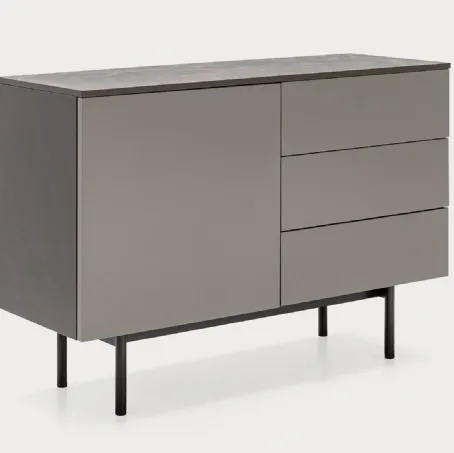 Madia in laccato opaco con top in nobilitato pietra piasentina Made CB6101 1 di Connubia