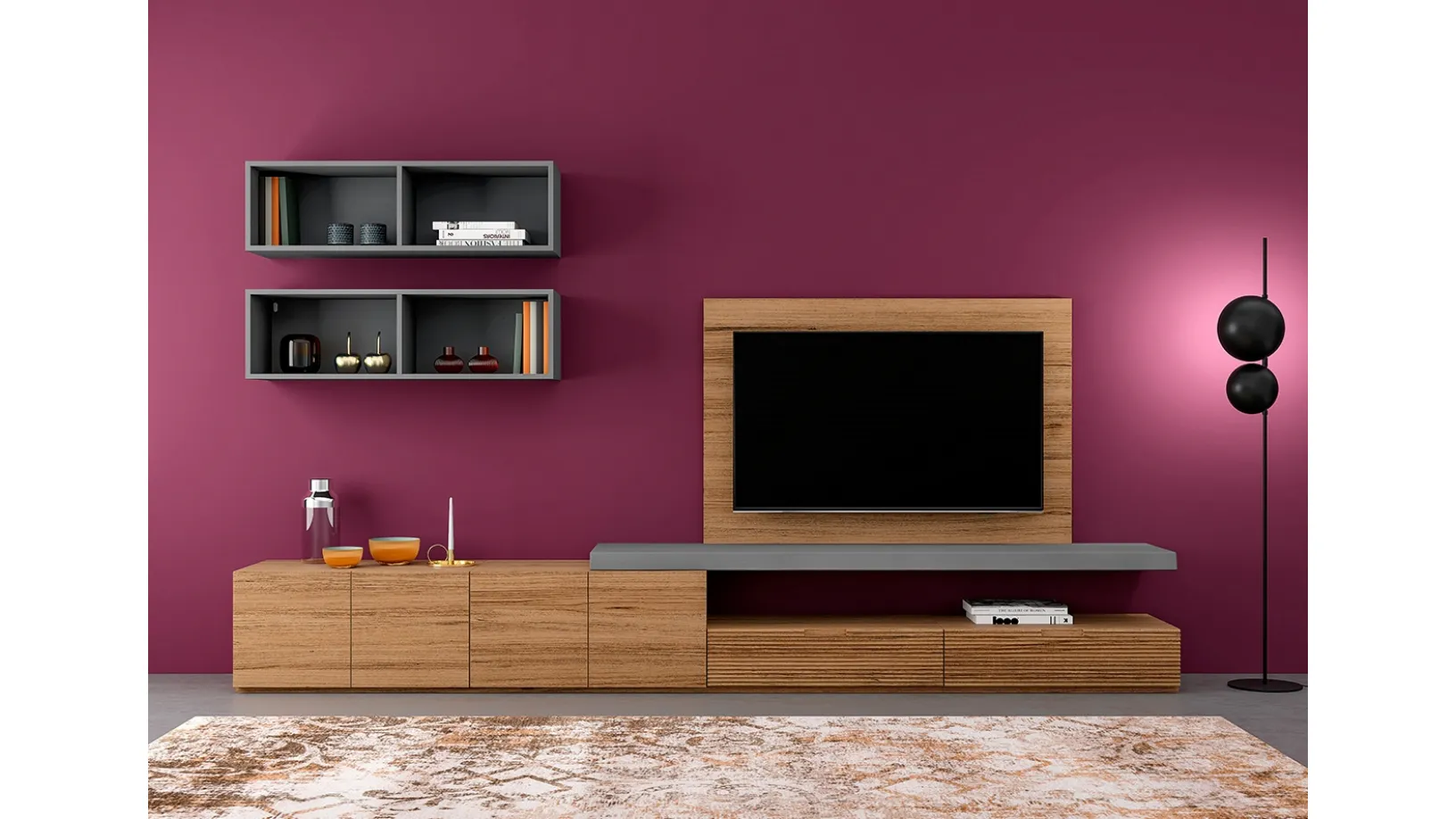 Parete attrezzata Zero 16 L15 di Devina Nais