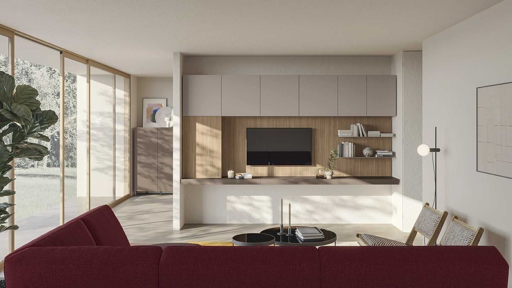 Parete Attrezzata Night & Day L01 di Colombini Casa