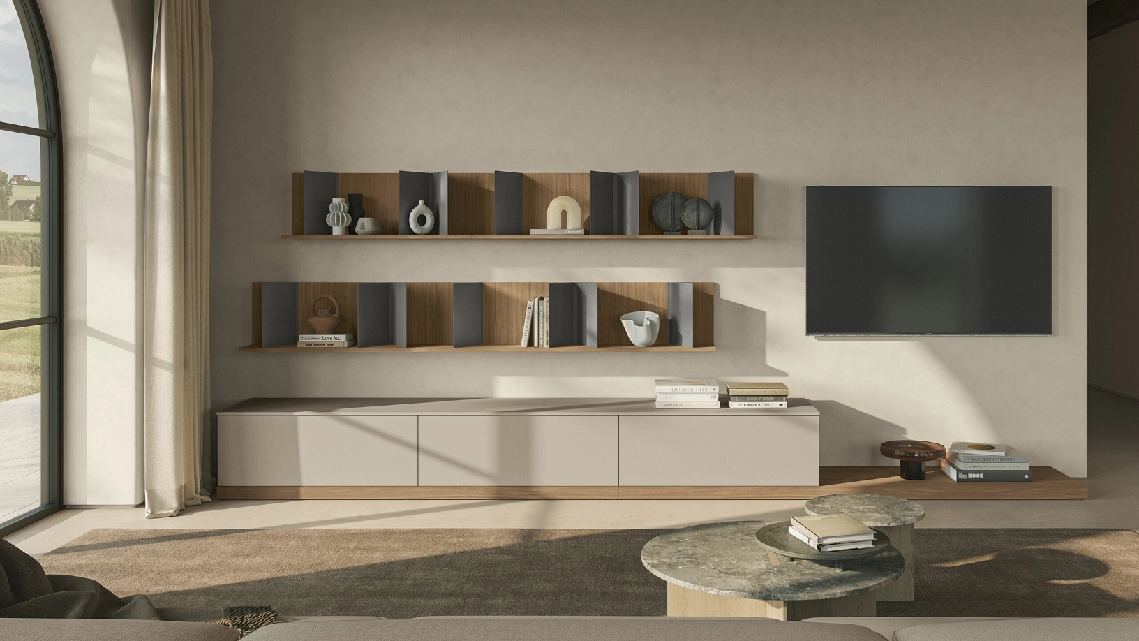 Parete Attrezzata Night & Day L01NS di Colombini Casa