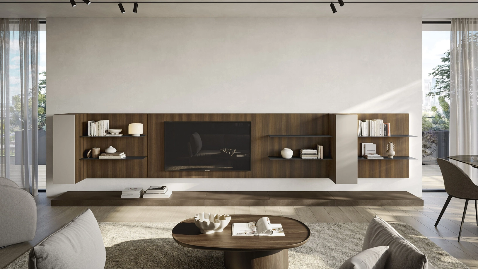 Parete Attrezzata Night & Day L02NS di Colombini Casa