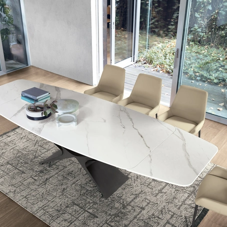 Tavolo con top in ceramica Baltik di Sedit