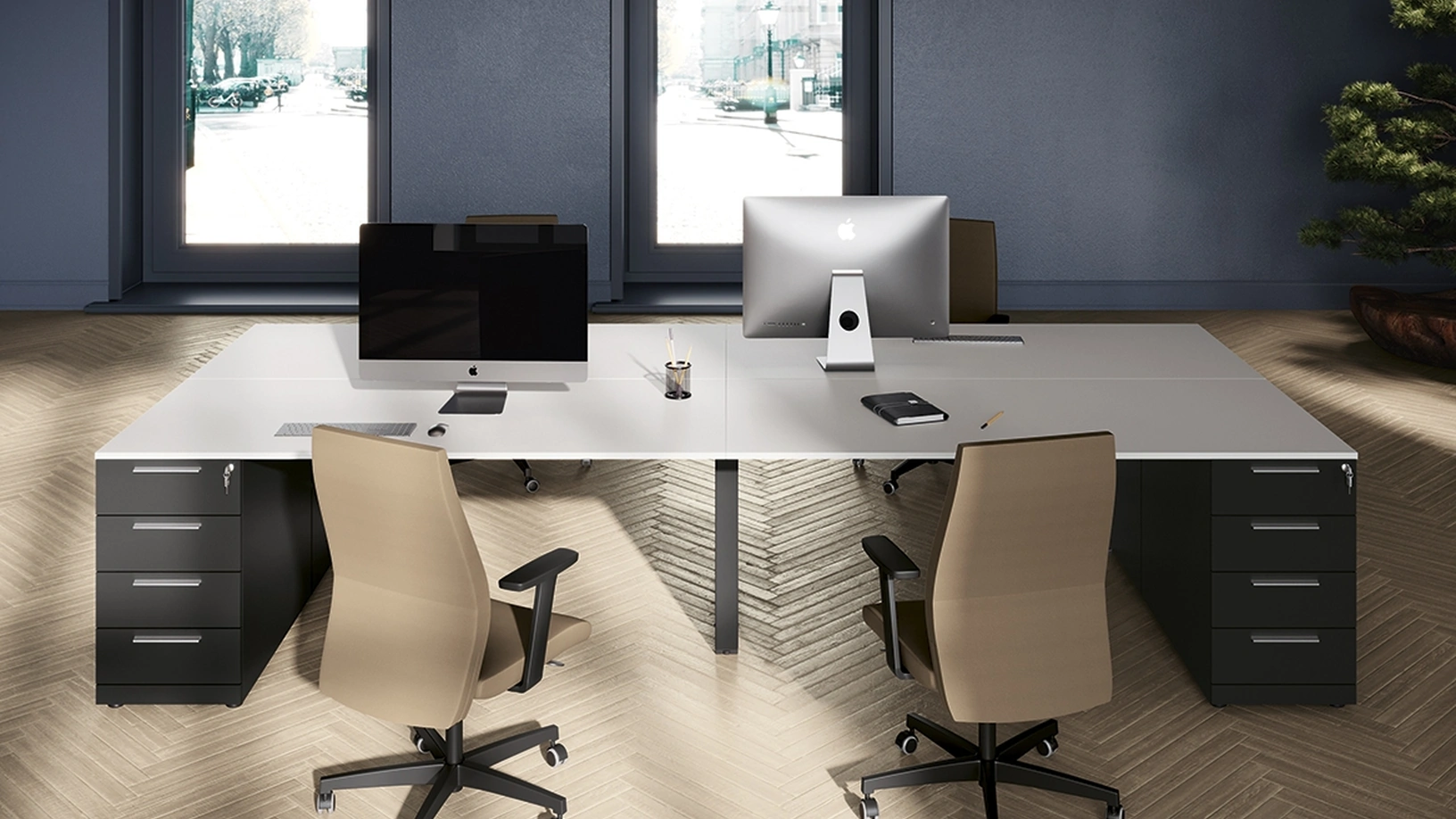 Cassettiera Nera di Colombini Office