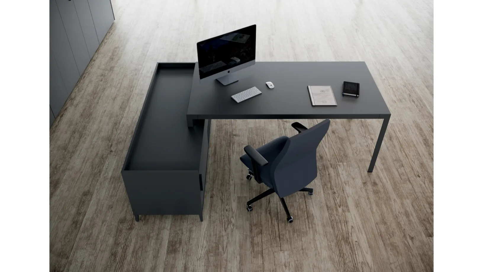 Scrivania Direzionale D1 05 in laccato opaco di Colombini Office