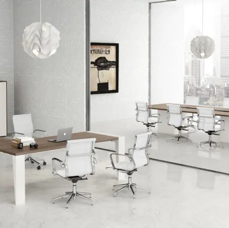 Scrivania Direzionale GO 04 in melaminico e laccato di Colombini Office