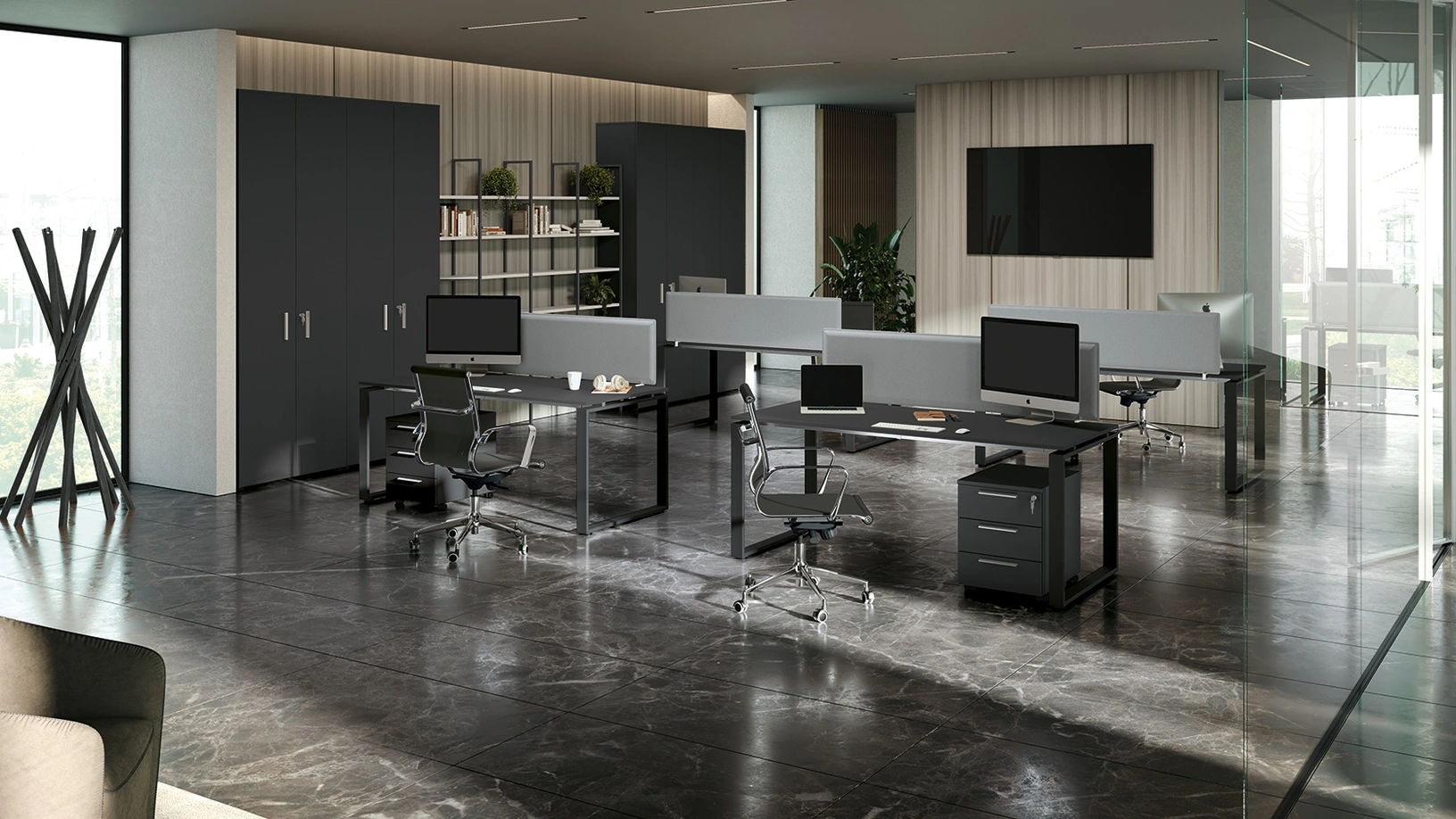 Scrivania Operativa Loft anello chiuso di Colombini Office