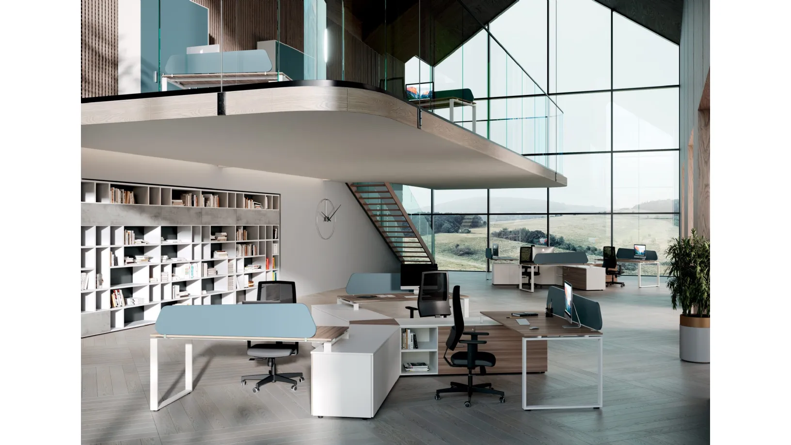 Scrivania Operativa Loft Lightness 01 di Colombini Office